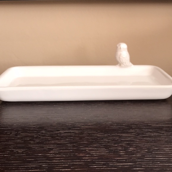 Threshold Stoneware Owl Tray / Serving Platter - Picture 3 of 12